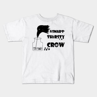 the thirsty crow Kids T-Shirt